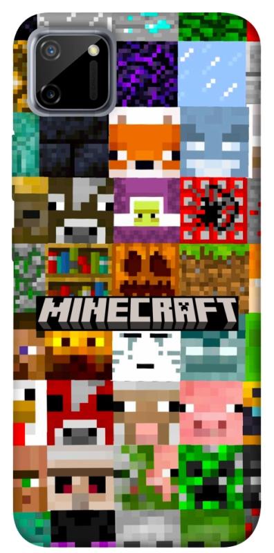 Чехол itsPrint Minecraft collage для Realme C11, игры, купить оптом с доставкой
