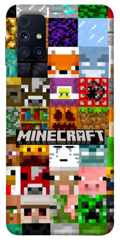 Чехол itsPrint Minecraft collage для Samsung Galaxy M31s, игры, купить оптом с доставкой