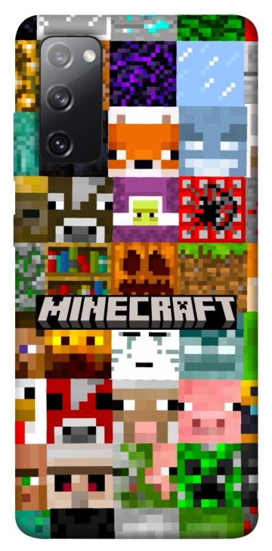 Чехол itsPrint Minecraft collage для Samsung Galaxy S20 FE, игры, купить оптом с доставкой