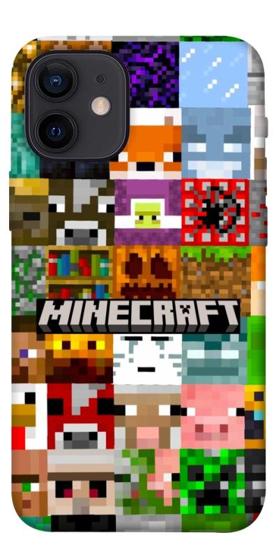 Чехол itsPrint Minecraft collage для Apple iPhone 12 mini (5.4"), игры, купить оптом с доставкой