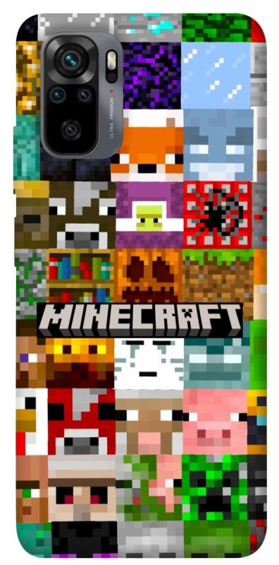 Чехол itsPrint Minecraft collage для Xiaomi Redmi Note 10 / Note 10s, игры, купить оптом с доставкой