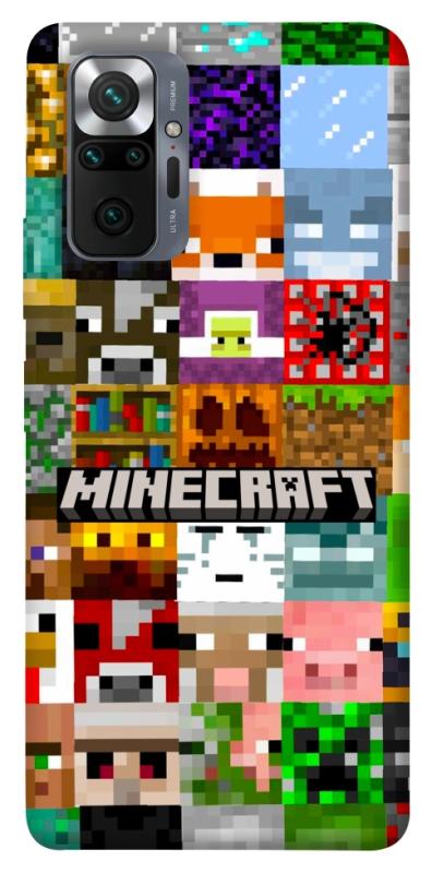 Чехол itsPrint Minecraft collage для Xiaomi Redmi Note 10 Pro, игры, купить оптом с доставкой