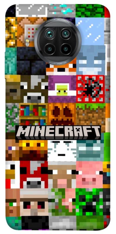 Чехол itsPrint Minecraft collage для Xiaomi Mi 10T Lite / Redmi Note 9 Pro 5G, игры, купить оптом с доставкой