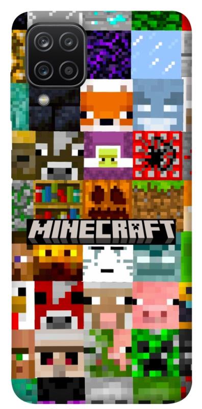 Чехол itsPrint Minecraft collage для Samsung Galaxy A12, игры, купить оптом с доставкой