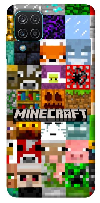Чехол itsPrint Minecraft collage для Samsung Galaxy A12, игры, купить оптом с доставкой
