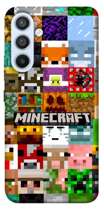 Чехол itsPrint Minecraft collage для Samsung Galaxy A54 5G, игры, купить оптом с доставкой