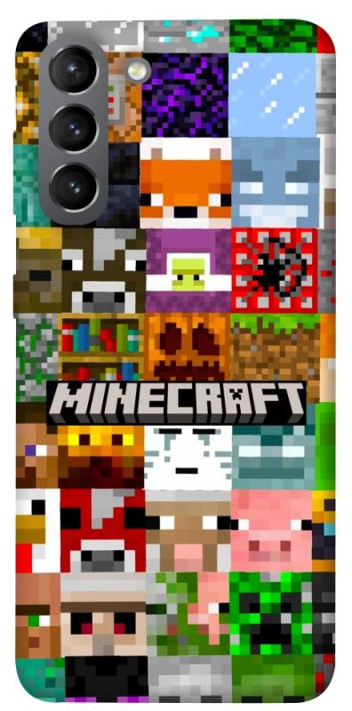 Чехол itsPrint Minecraft collage для Samsung Galaxy S21, игры, купить оптом с доставкой