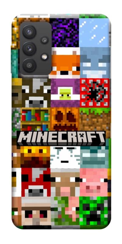 Чехол itsPrint Minecraft collage для Samsung Galaxy A32 (A326B) 5G, игры, купить оптом с доставкой