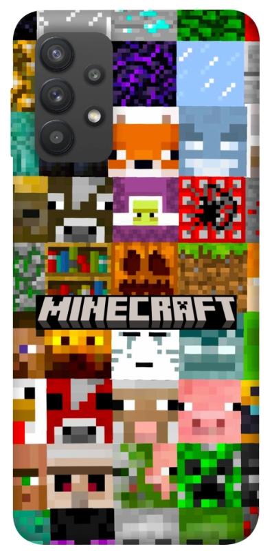 Чехол itsPrint Minecraft collage для Samsung Galaxy A32 (A325F) 4G, игры, купить оптом с доставкой