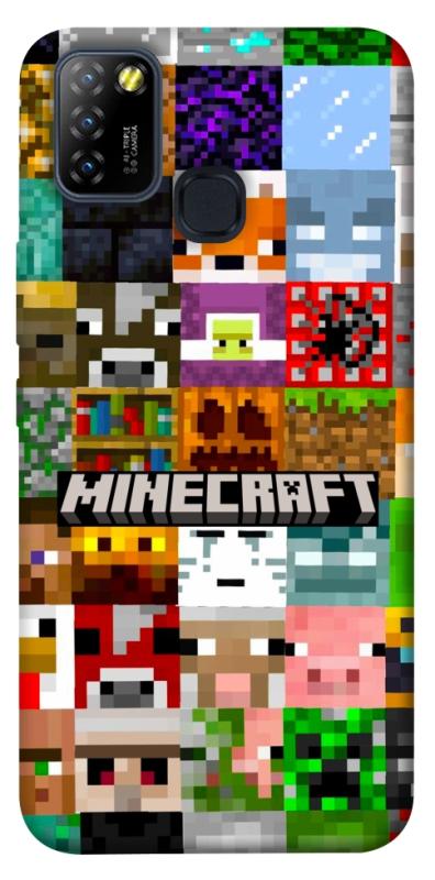 Чехол itsPrint Minecraft collage для Infinix Hot 10 Lite, игры, купить оптом с доставкой