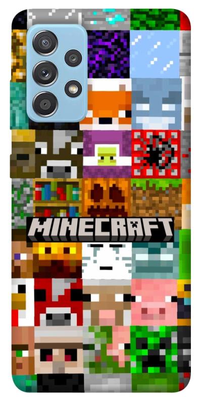Чохол itsPrint Minecraft collage для Samsung Galaxy A52 4G / A52 5G, ігри, купити оптом з доставкою