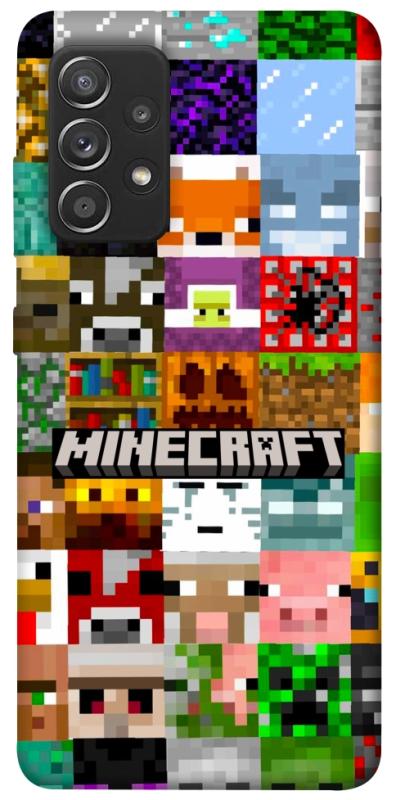 Чохол itsPrint Minecraft collage для Samsung Galaxy A52 4G / A52 5G, ігри, купити оптом з доставкою