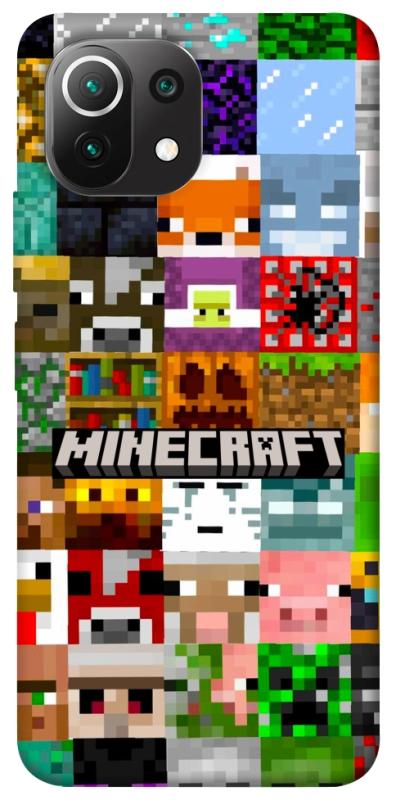 Чехол itsPrint Minecraft collage для Xiaomi Mi 11 Lite, игры, купить оптом с доставкой