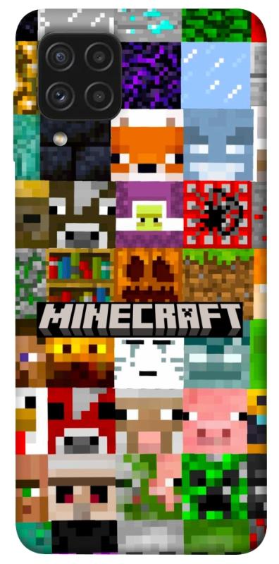 Чехол itsPrint Minecraft collage для Samsung Galaxy A22 4G, игры, купить оптом с доставкой