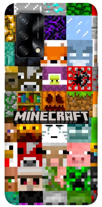 Чехол itsPrint Minecraft collage для Oppo A74 4G, игры, купить оптом с доставкой