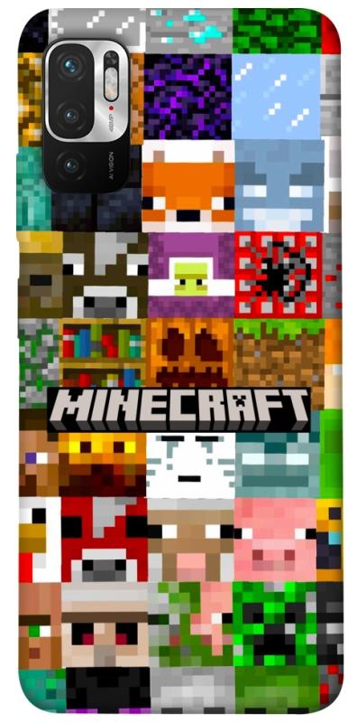 Чехол itsPrint Minecraft collage для Xiaomi Redmi Note 10 5G, игры, купить оптом с доставкой