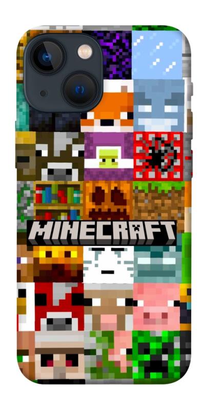 Чехол itsPrint Minecraft collage для Apple iPhone 13 mini (5.4"), игры, купить оптом с доставкой