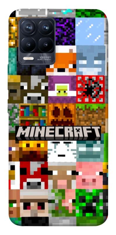 Чохол itsPrint Minecraft collage для Realme 8, ігри, купити оптом з доставкою
