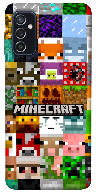 Чехол itsPrint Minecraft collage для Samsung Galaxy M52, игры, купить оптом с доставкой
