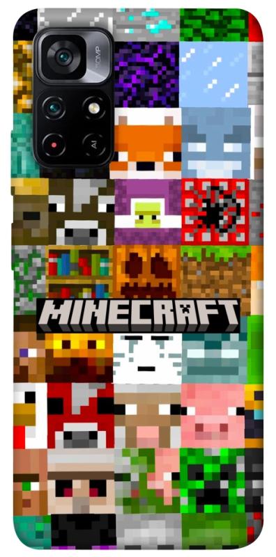 Чехол itsPrint Minecraft collage для Xiaomi Poco M4 Pro 5G, игры, купить оптом с доставкой