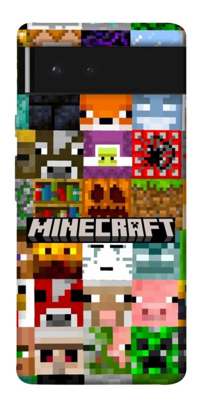 Чохол itsPrint Minecraft collage для Google Pixel 6, ігри, купити оптом з доставкою