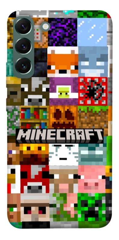 Чехол itsPrint Minecraft collage для Samsung Galaxy S22+, игры, купить оптом с доставкой