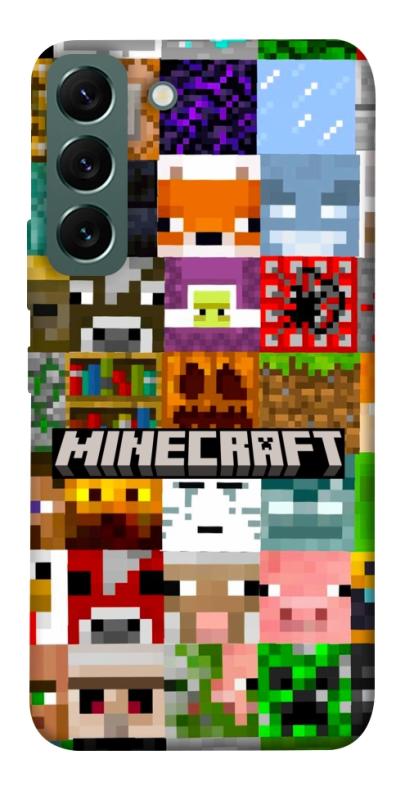 Чехол itsPrint Minecraft collage для Samsung Galaxy S22, игры, купить оптом с доставкой