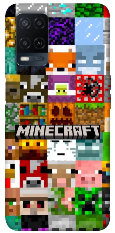 Чехол itsPrint Minecraft collage для Oppo A16s / A16, игры, купить оптом с доставкой