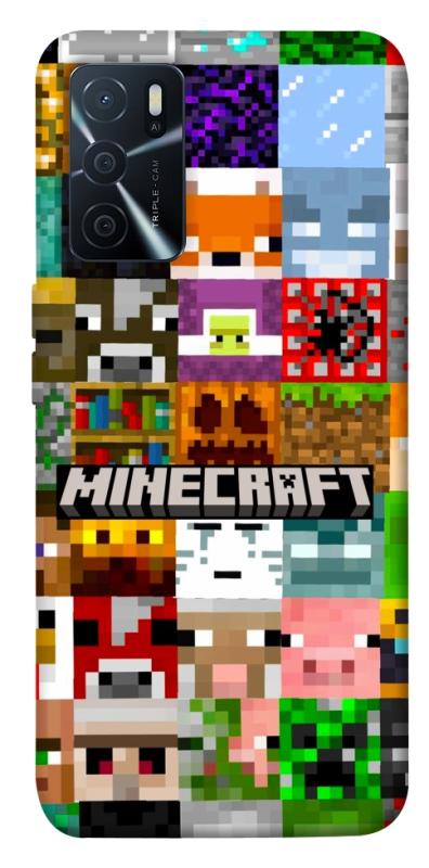 Чехол itsPrint Minecraft collage для Oppo A16s / A16, игры, купить оптом с доставкой