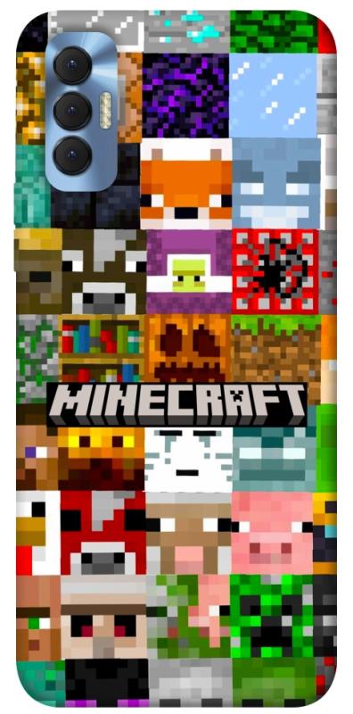 Чехол itsPrint Minecraft collage для TECNO Spark 8P, игры, купить оптом с доставкой