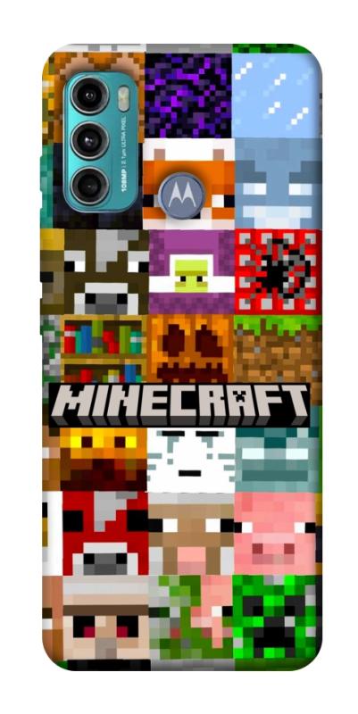 Чохол itsPrint Minecraft collage для Motorola Moto G60, ігри, купити оптом з доставкою