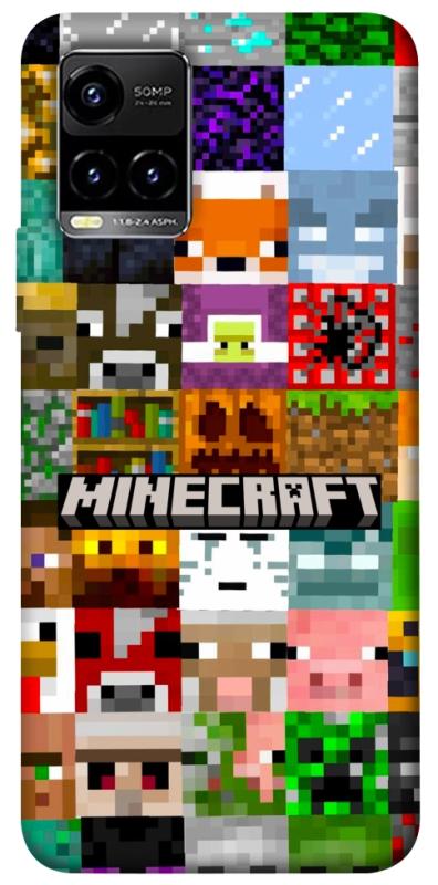 Чехол itsPrint Minecraft collage для Vivo Y21 / Y33s, игры, купить оптом с доставкой