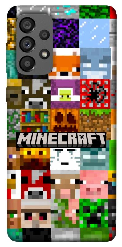 Чехол itsPrint Minecraft collage для Samsung Galaxy A73 5G, игры, купить оптом с доставкой