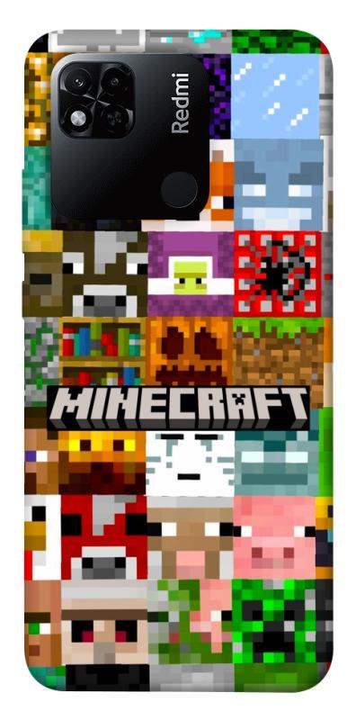 Чехол itsPrint Minecraft collage для Xiaomi Redmi 10A, игры, купить оптом с доставкой
