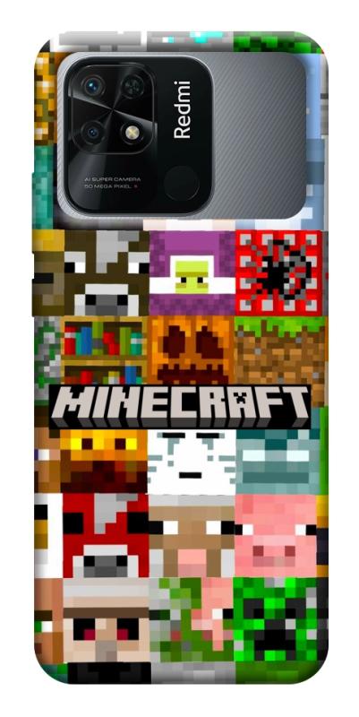 Чехол itsPrint Minecraft collage для Xiaomi Redmi 10C, игры, купить оптом с доставкой