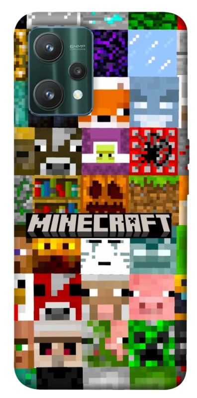 Чехол itsPrint Minecraft collage для Realme 9 Pro, игры, купить оптом с доставкой