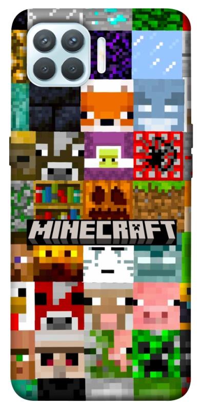 Чехол itsPrint Minecraft collage для Oppo F17 Pro, игры, купить оптом с доставкой