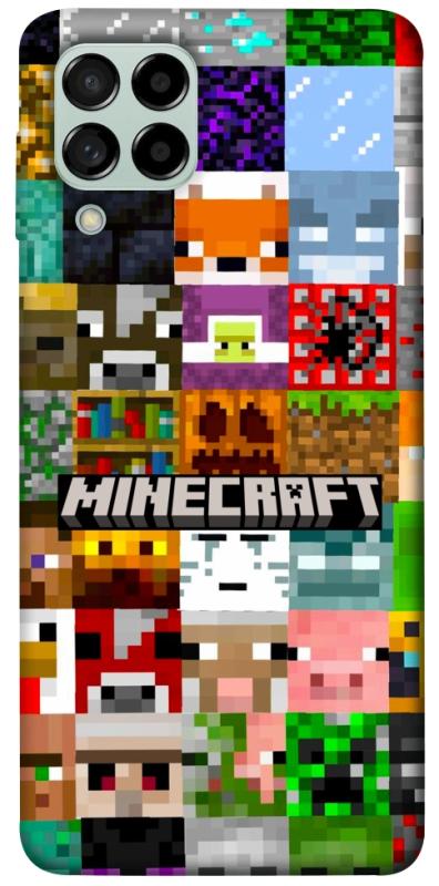 Чехол itsPrint Minecraft collage для Samsung Galaxy M53 5G, игры, купить оптом с доставкой