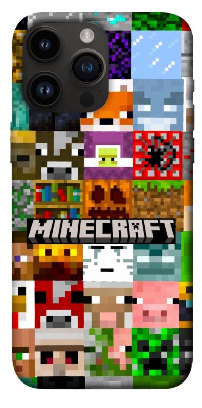 Чохол itsPrint Minecraft collage для Apple iPhone 14 Pro Max (6.7"), ігри, купити оптом з доставкою