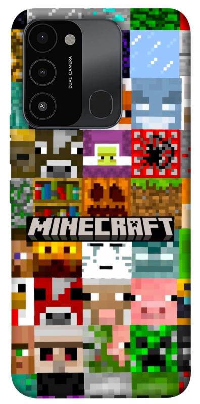 Чехол itsPrint Minecraft collage для TECNO Spark 8C, игры, купить оптом с доставкой