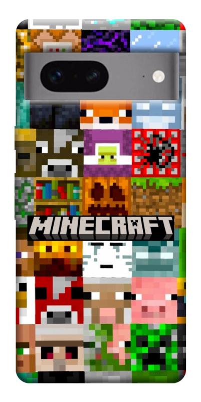 Чохол itsPrint Minecraft collage для Google Pixel 7, ігри, купити оптом з доставкою