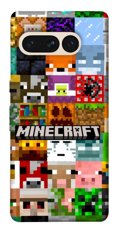 Чохол itsPrint Minecraft collage для Google Pixel 7 Pro, ігри, купити оптом з доставкою