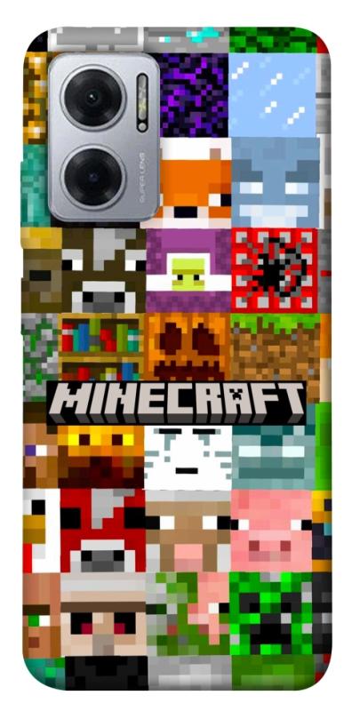 Чехол itsPrint Minecraft collage для Xiaomi Redmi Note 11E, игры, купить оптом с доставкой