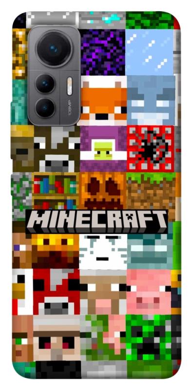 Чехол itsPrint Minecraft collage для Xiaomi 12 Lite, игры, купить оптом с доставкой