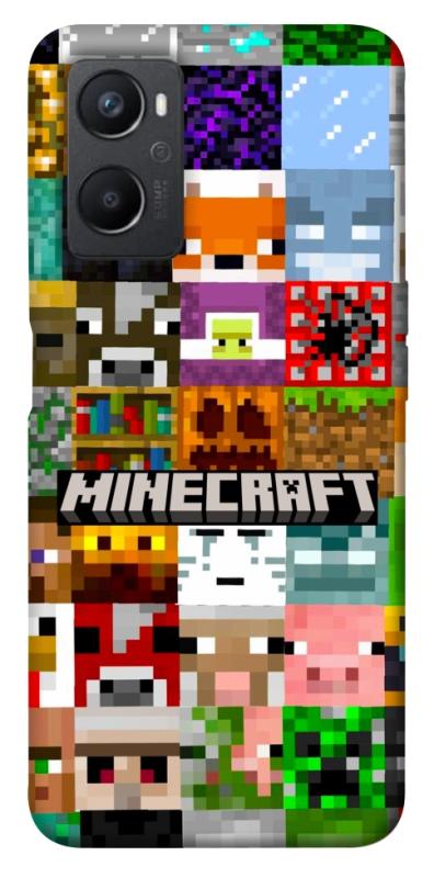 Чехол itsPrint Minecraft collage для Oppo A96, игры, купить оптом с доставкой
