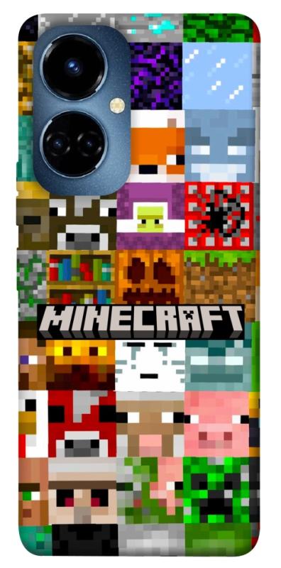 Чехол itsPrint Minecraft collage для TECNO Camon 19 (CI6n) / 19 Pro (CI8n), игры, купить оптом с доставкой