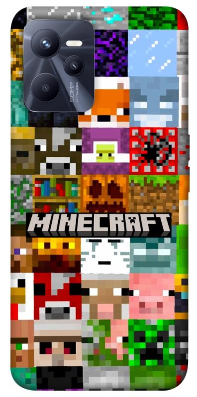 Чехол itsPrint Minecraft collage для Realme C35, игры, купить оптом с доставкой