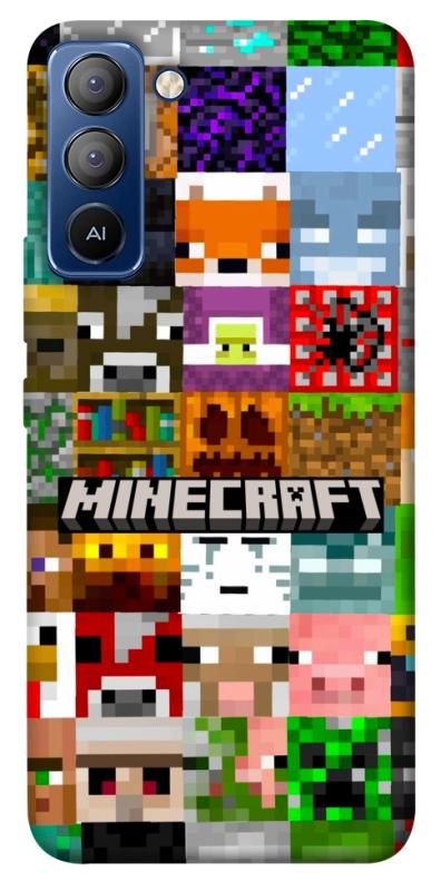 Чехол itsPrint Minecraft collage для TECNO Pop 5 LTE, игры, купить оптом с доставкой
