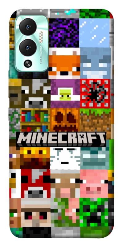 Чохол itsPrint Minecraft collage для Infinix Hot 12 Play, ігри, купити оптом з доставкою