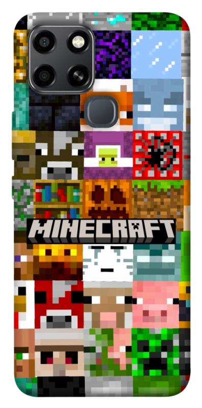 Чехол itsPrint Minecraft collage для Infinix Smart 6, игры, купить оптом с доставкой